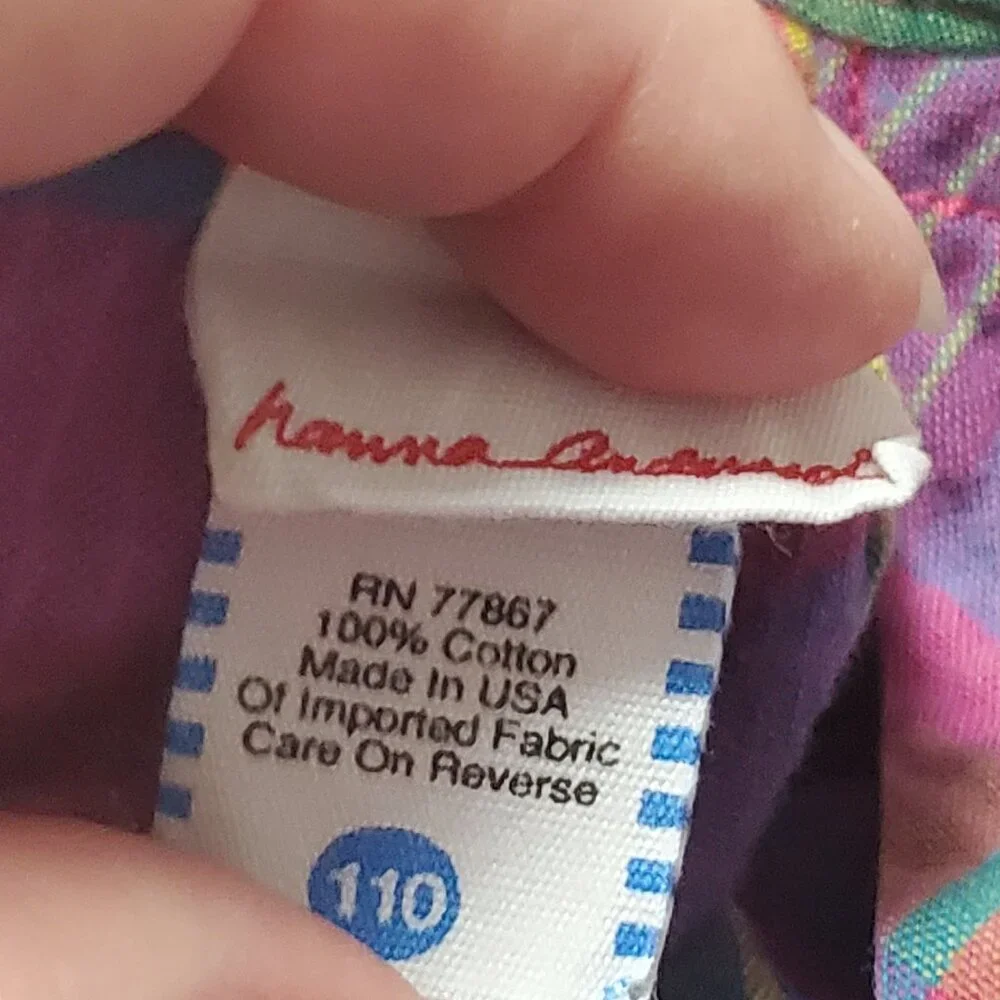 Hannah Andersson Girls Woven Plaid Cotton Sun Dress